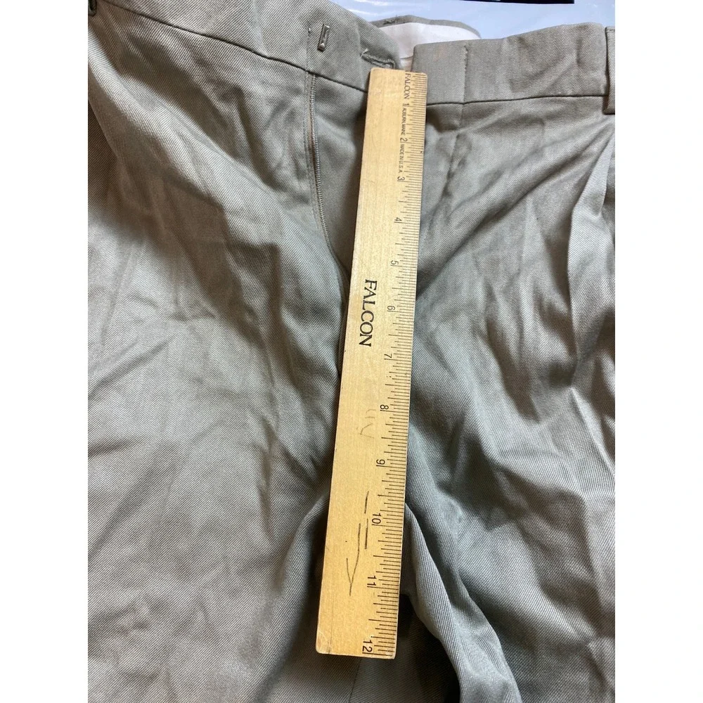 Savane Dress‎ Pants Men's 36x30 Khaki Pleated Front Teflon No Wrinkle NWT